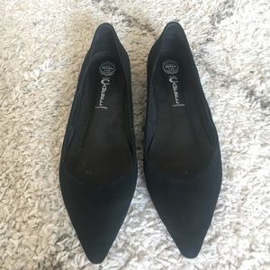 Jeffrey Campbell black suede flats