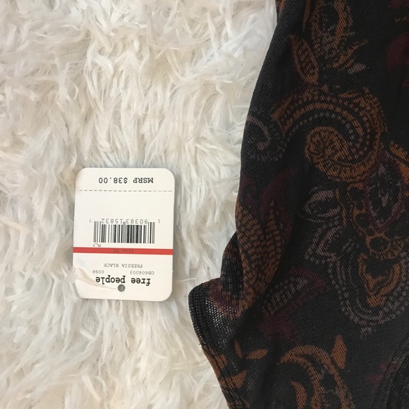 Free People So Fresh Printed Mesh Bodysuit - Picture 3 of 6