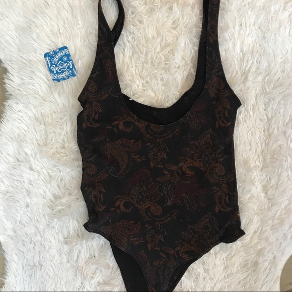 Free People So Fresh Printed Mesh Bodysuit - Picture 4 of 6