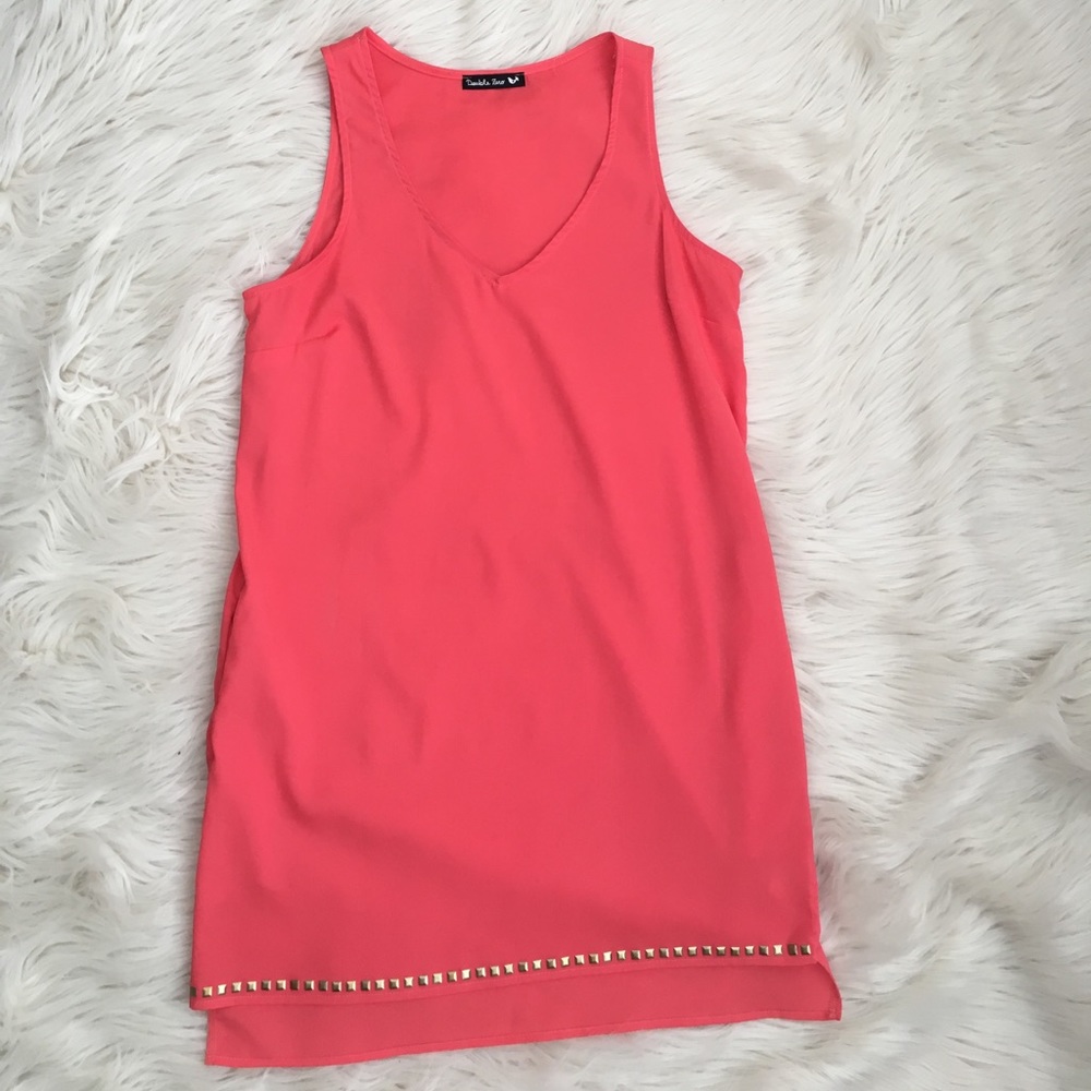 Peach summer dress