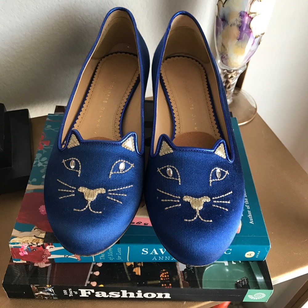 Authentic Charlotte Olympia Cat Flats