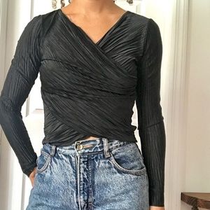 Zara cropped blouse