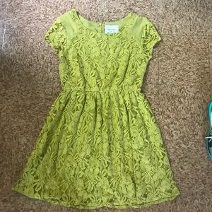 Coincidence and Chance yellow lace dress