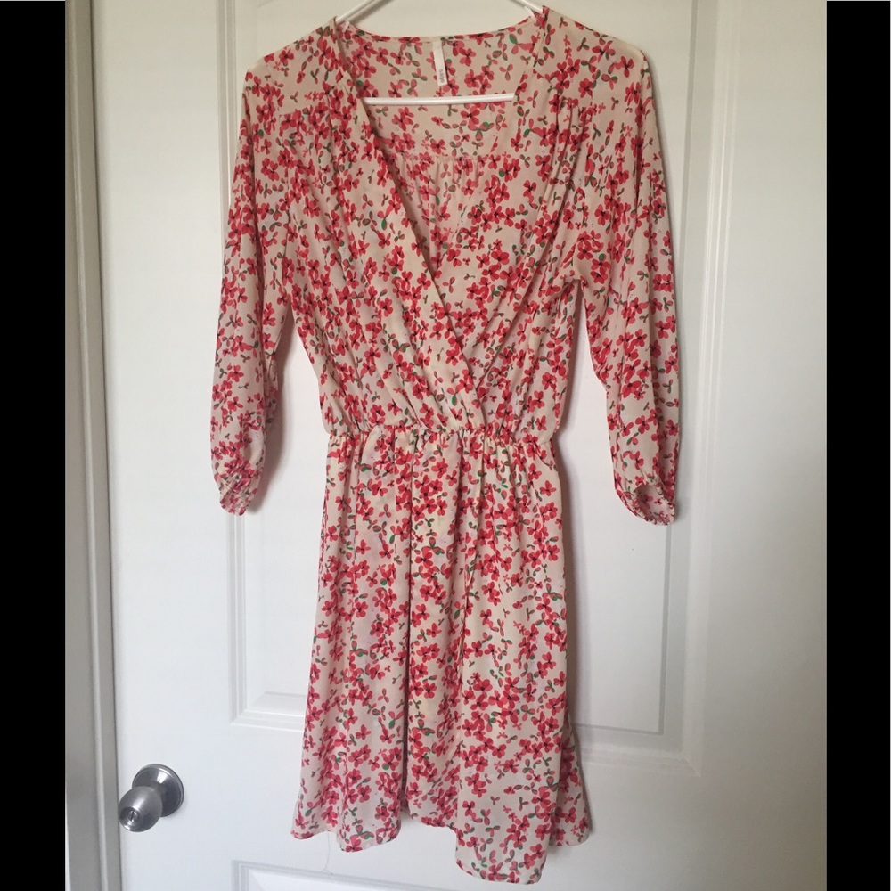Love Steve floral wrap dress