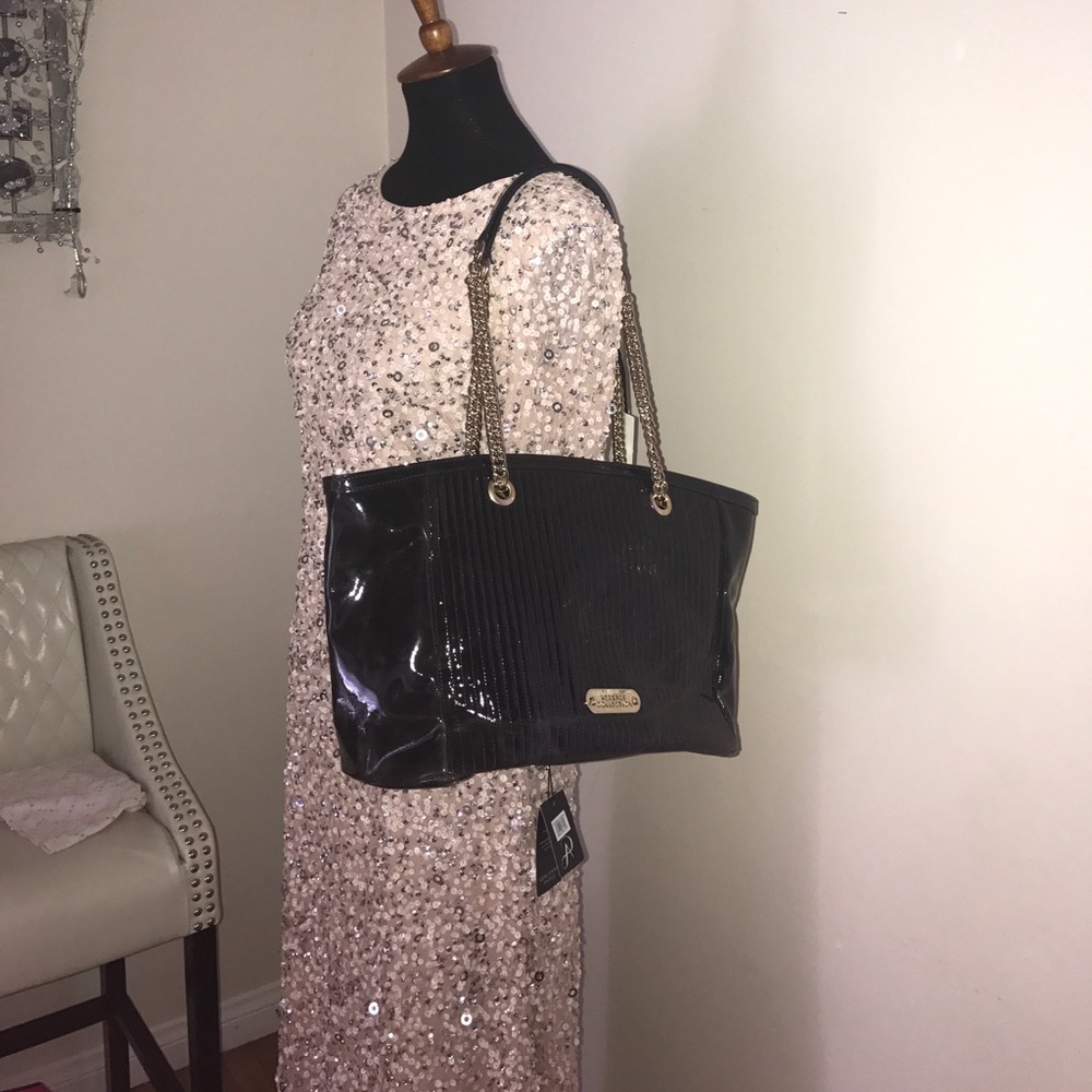 Versace Collection Eggplant Tote Bag - Picture 8 of 8