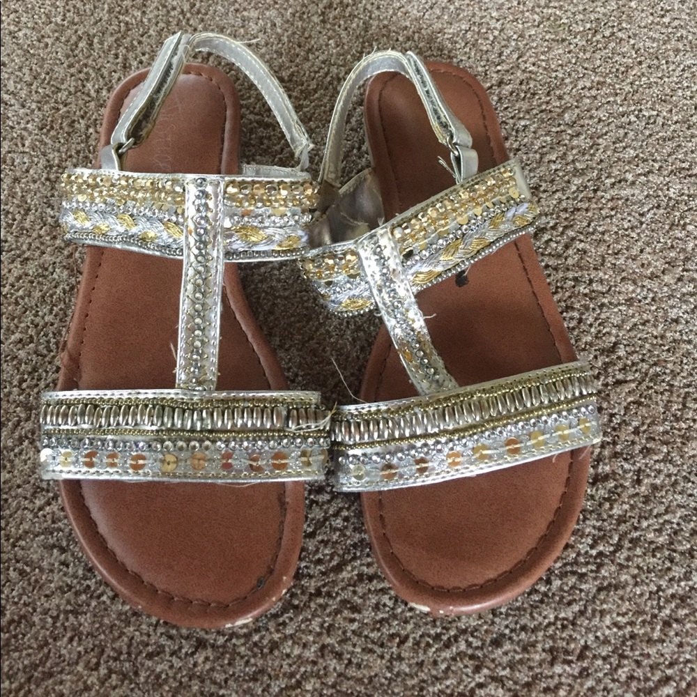 Justice size 2 girls sandals