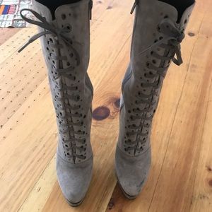 Stuart Weitzman Lace Boots