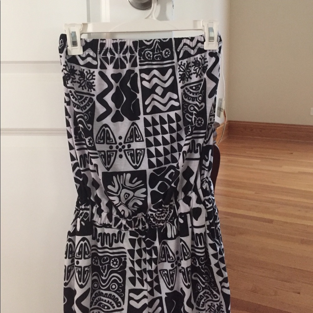 Black and white jumpsuit