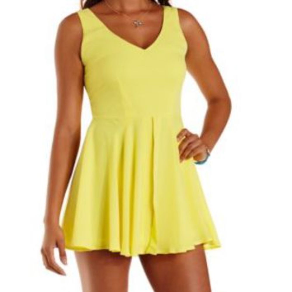 Yellow Romper From Charlotte Russe