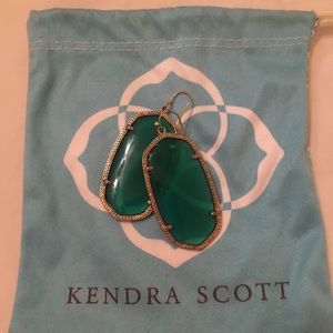 Kendra Scott Signature Elle Emerald Earrings