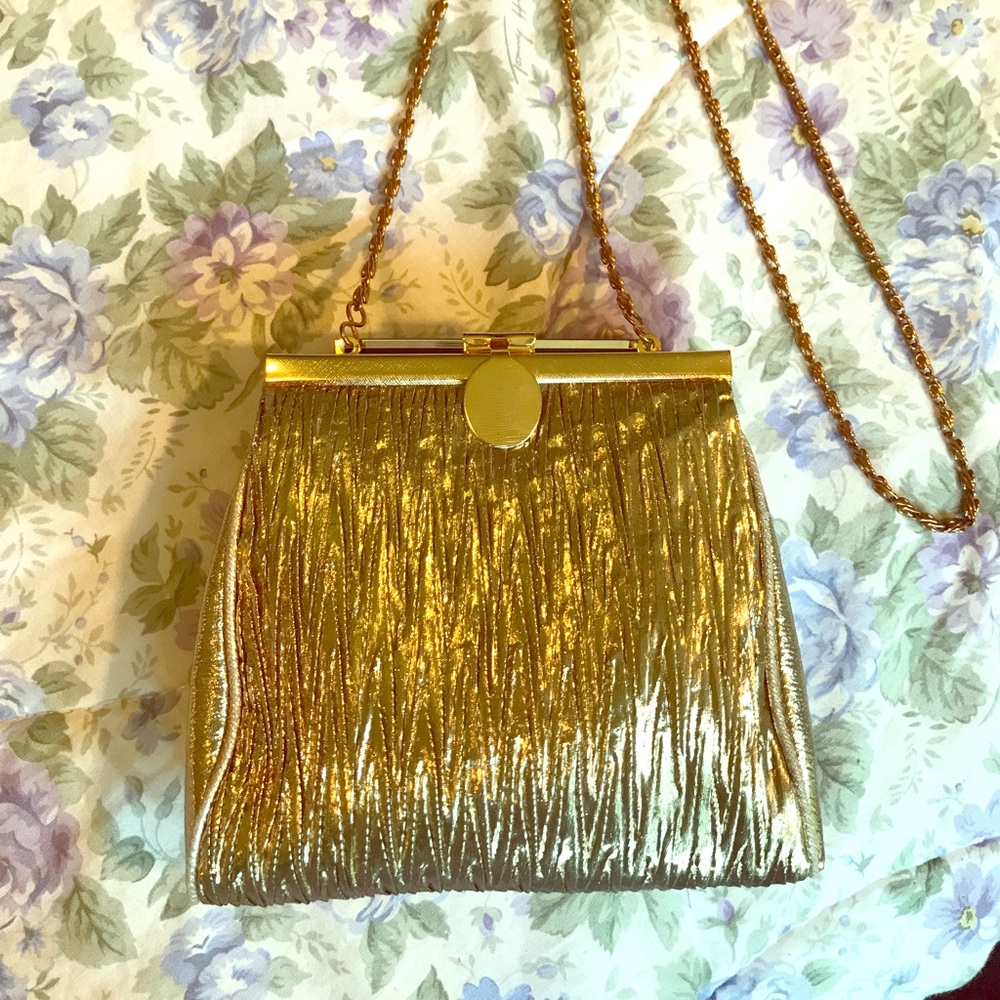 Gold Shiny Formal Purse