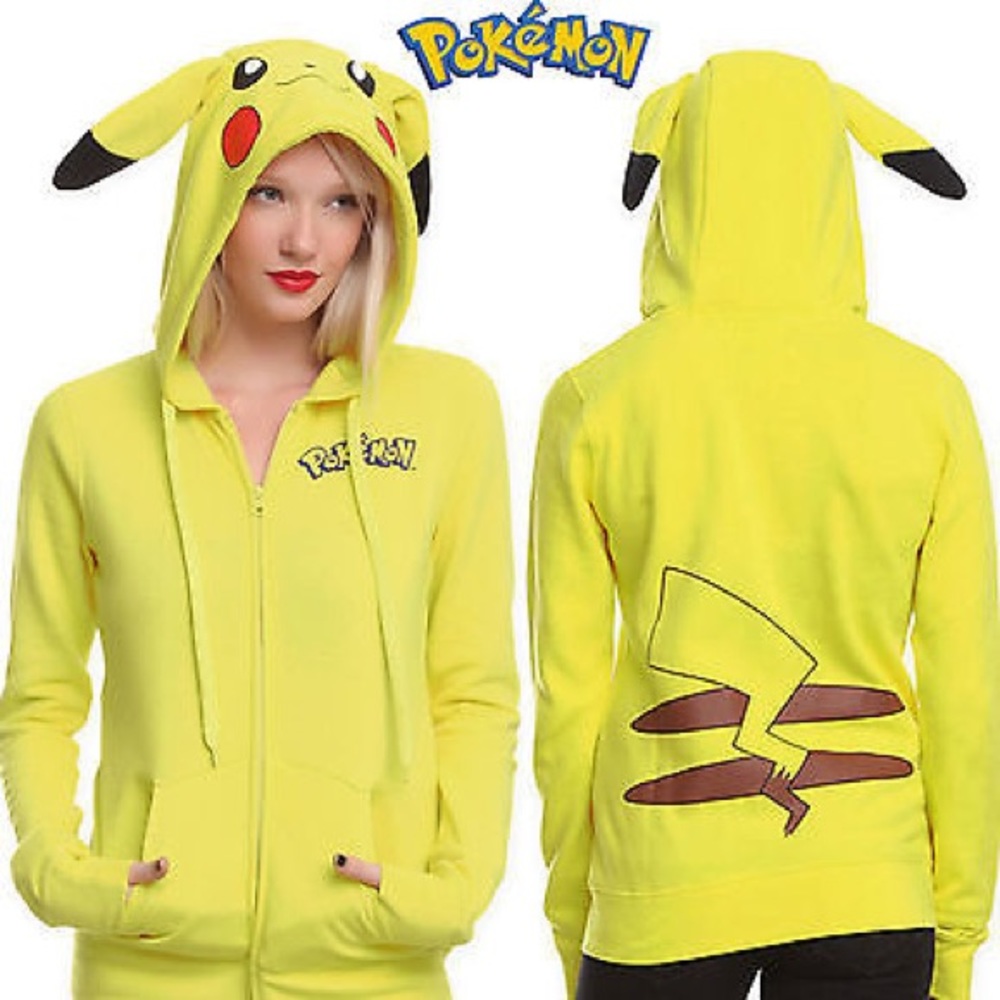 Like new official Pokémon pikachu hoodie