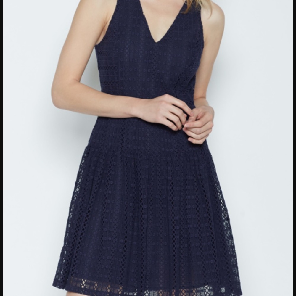 NWT Joie navy lace dress