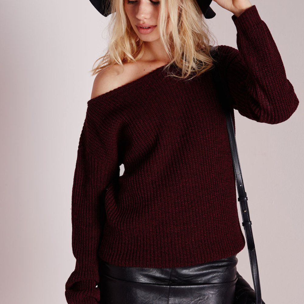 BNWT Missguided Ophelita Off Shoulder Sweater