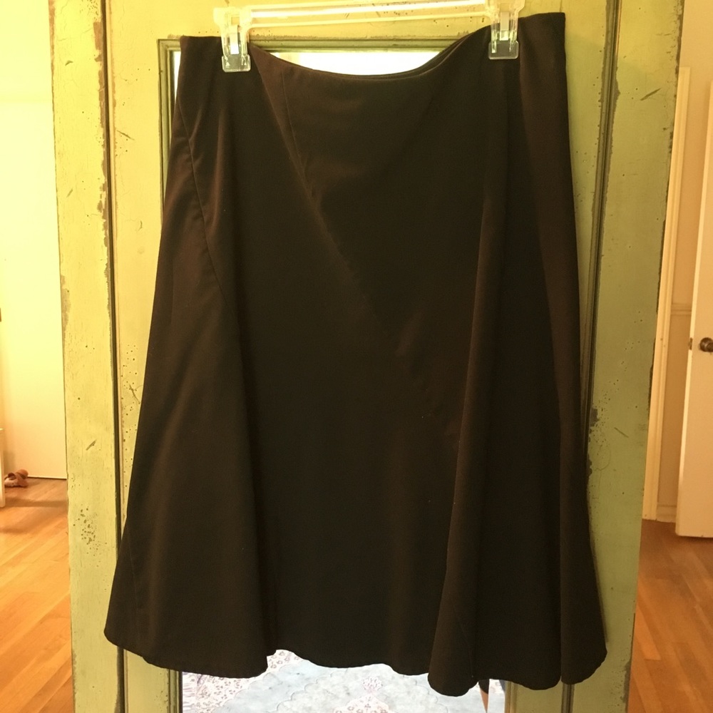 Black A line skirt