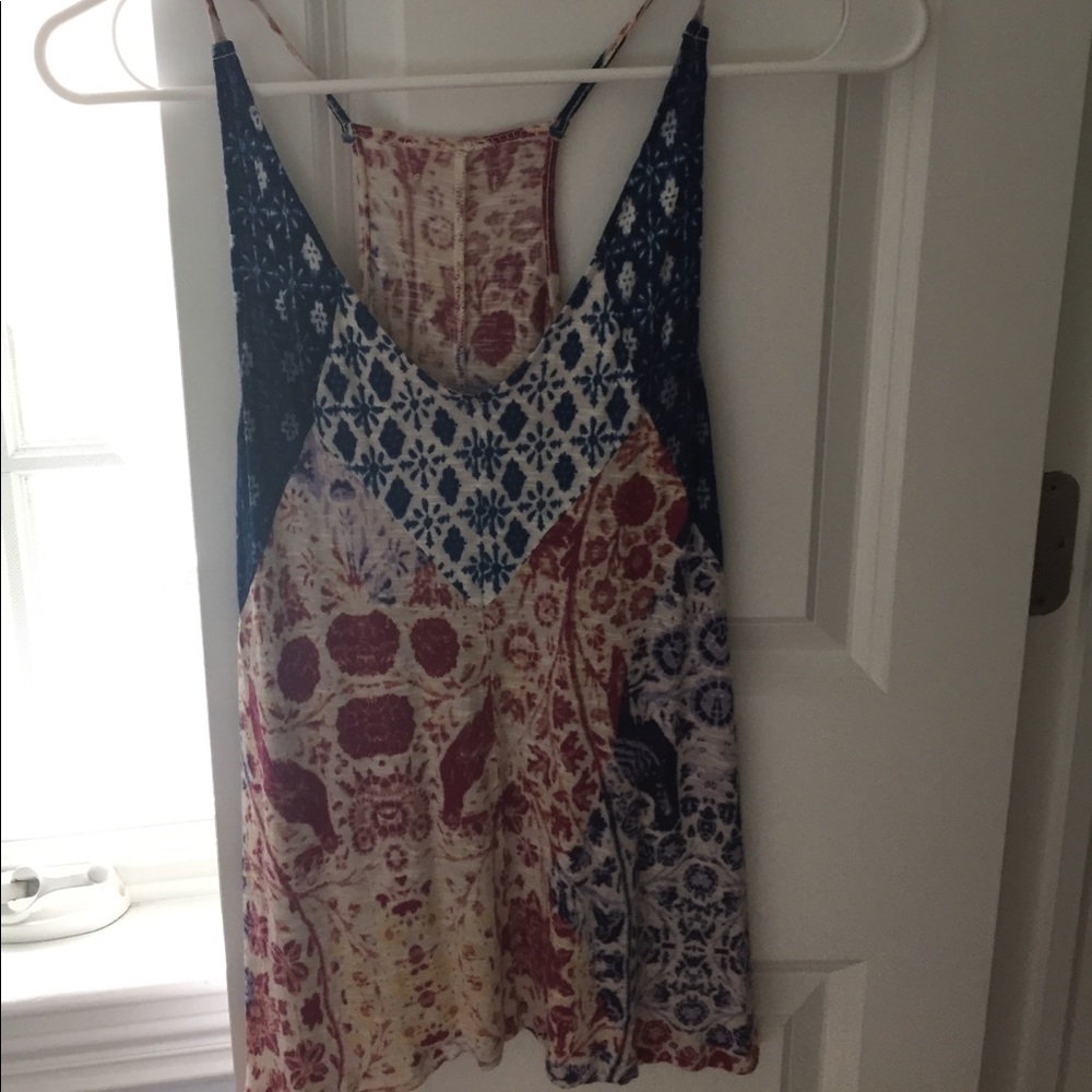 Trendy Multicolored Flowy Top