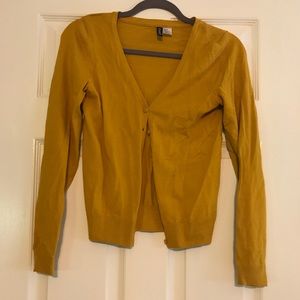 Mustard yellow H and M cardigan
