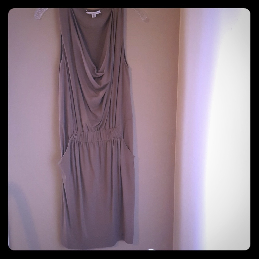 Taupe dress from Banana Republic