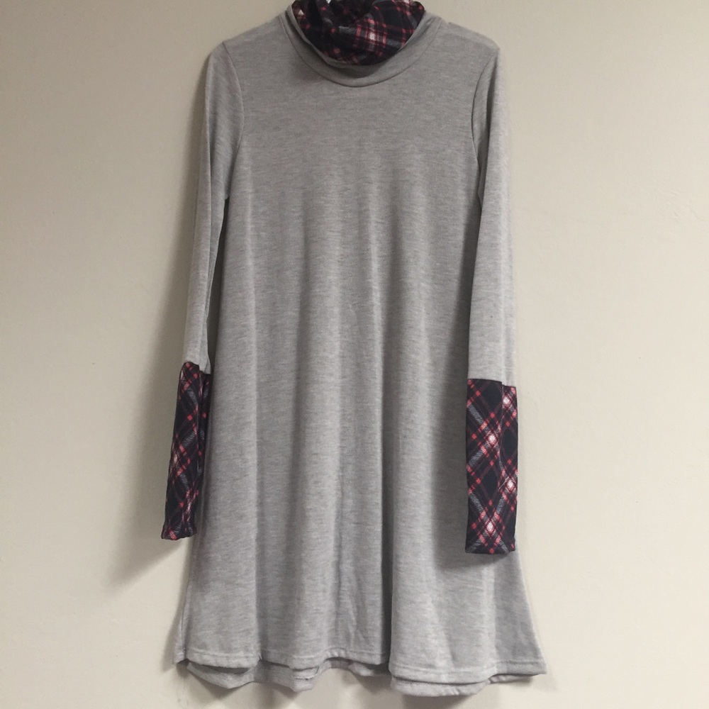 🆑 LAST 1; Long Sleeve Grey turtle neck dress - Picture 3 of 4