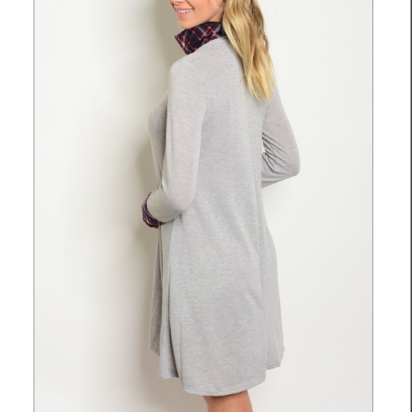 🆑 LAST 1; Long Sleeve Grey turtle neck dress - Picture 2 of 4