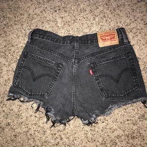 Levi’s 501 Black Jean Shorts