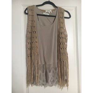 UMGEE tank top with cardigan pair!