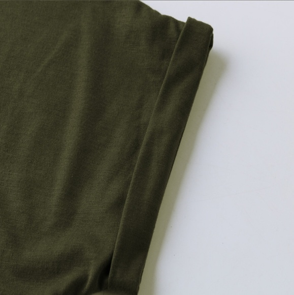 Last Small• Maxi Wrap Cuffed Sleeve Dress | Olive - Picture 3 of 7