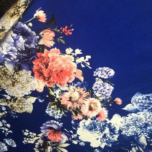 NWT Filly flair The journey floral maxi dress blue