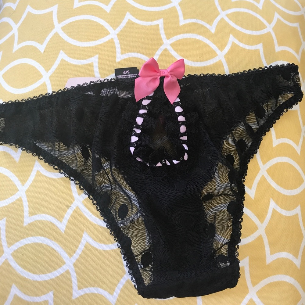 New w/tag Victoria secret black lace panties
