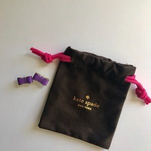 Kate Spade Purple Bow Earrings