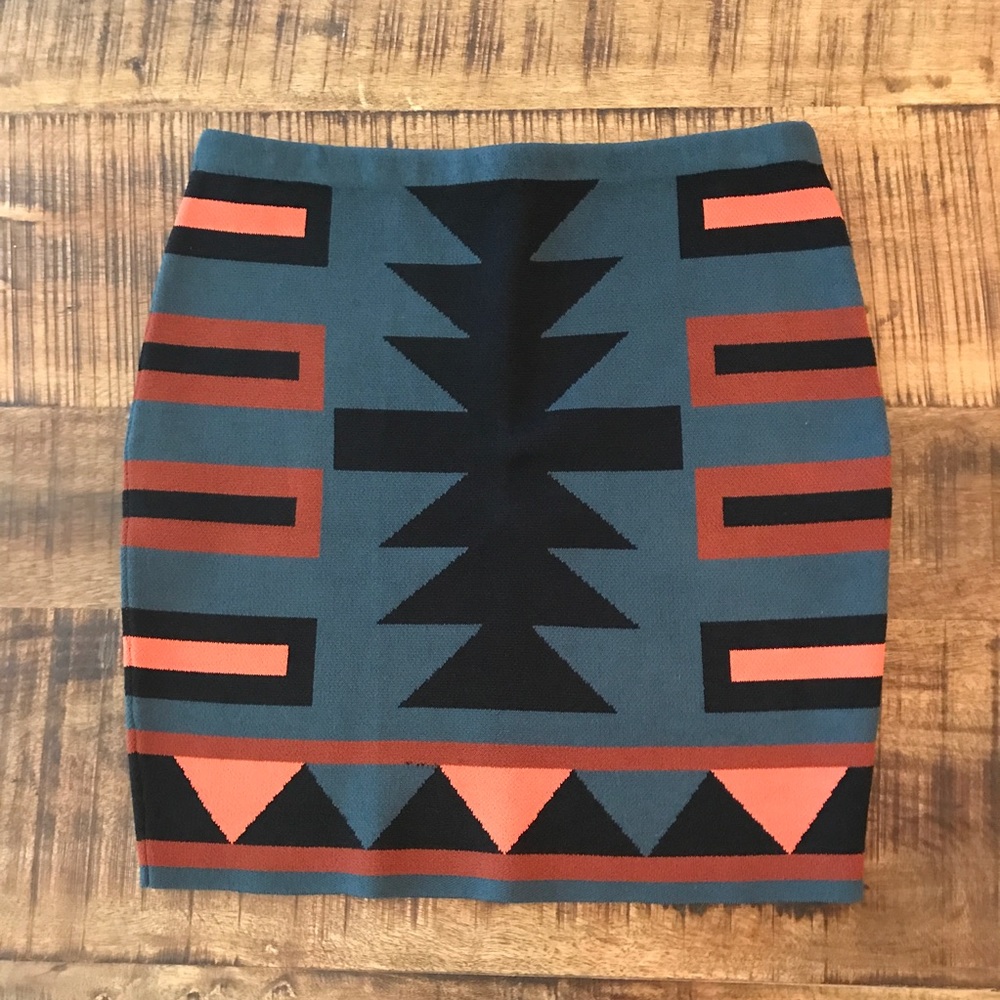 Colorful Body-con Mini Skirt