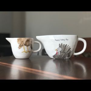 Rae Dunn Thanksgiving Gravy Boat Set