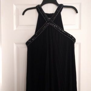 Cross Neck Little Black Dress