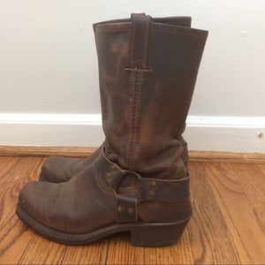 Frye brown harness boots
