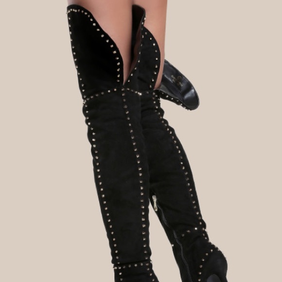🔥PREORDER🔥Studded Thigh Highs - Picture 8 of 8