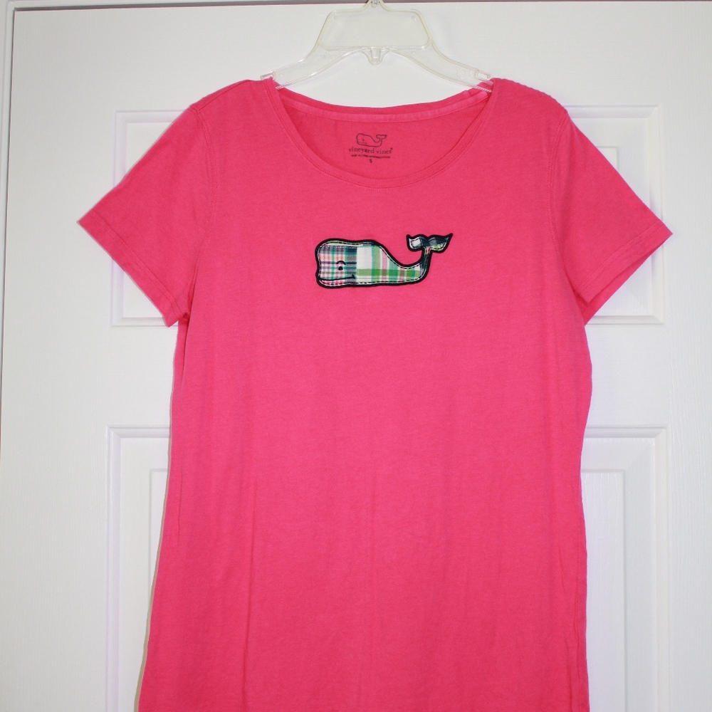 Vineyard Vines Plaid Whale Tee