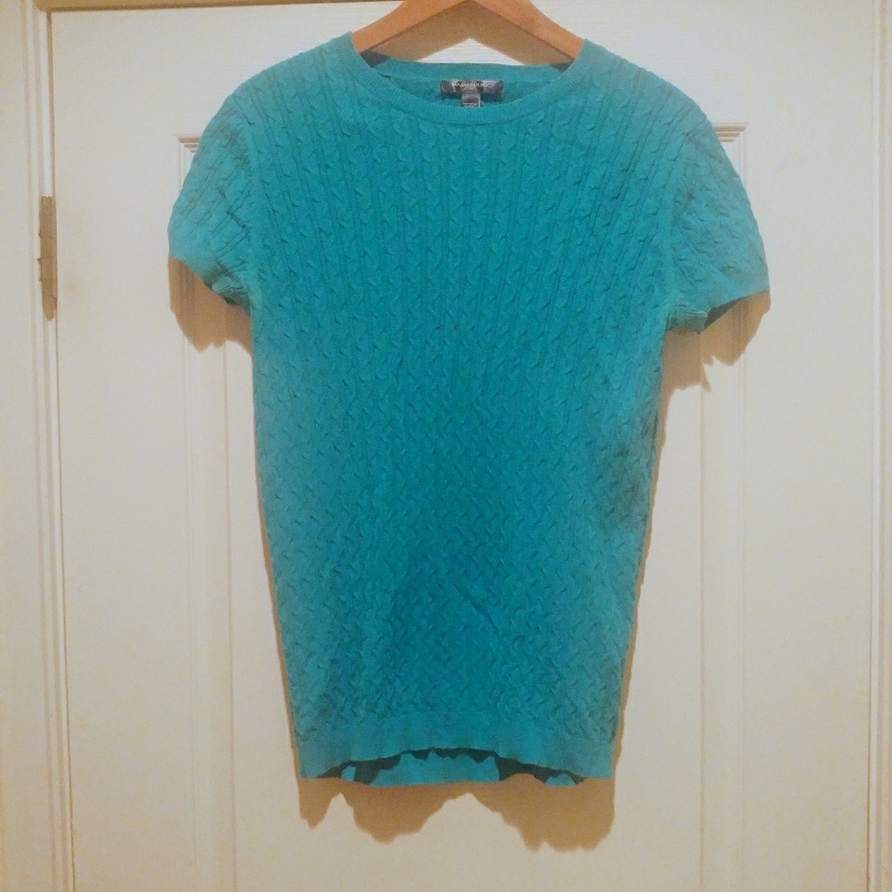 Gorgeous Banana Republic Cotton Cable Sweater! L