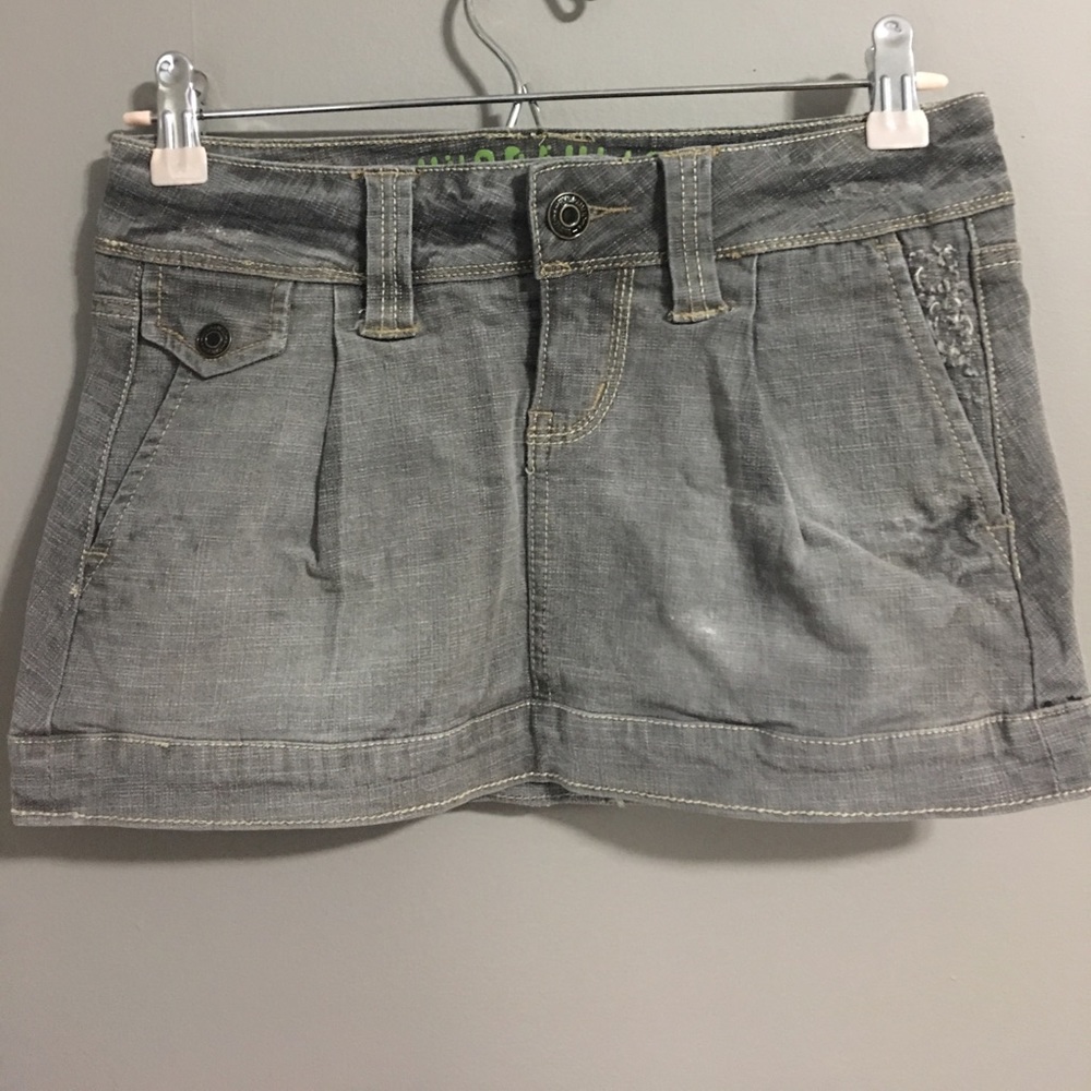 Hydraulic Premium Denim Skirt