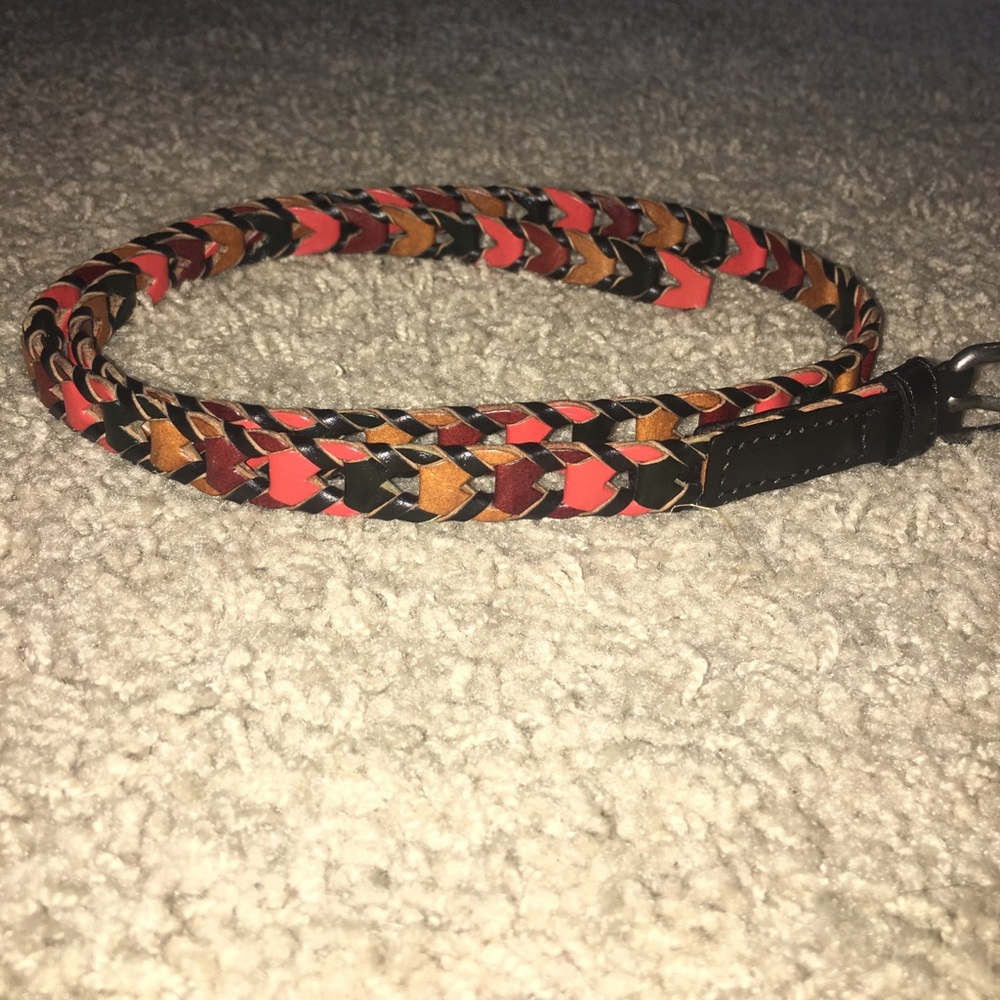 Brown red orange belt