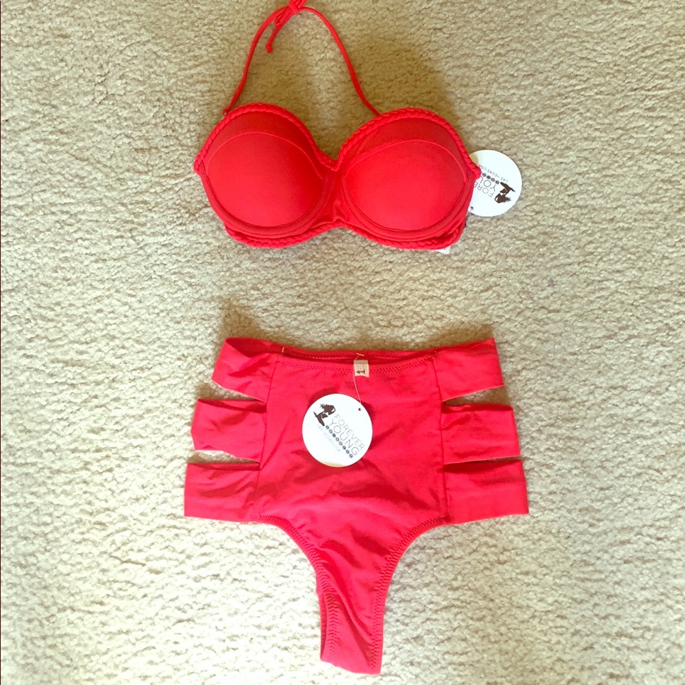High waisted swimwear