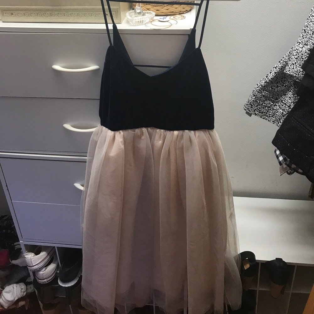 Lauren Conrad Velvet & Tulle Dress