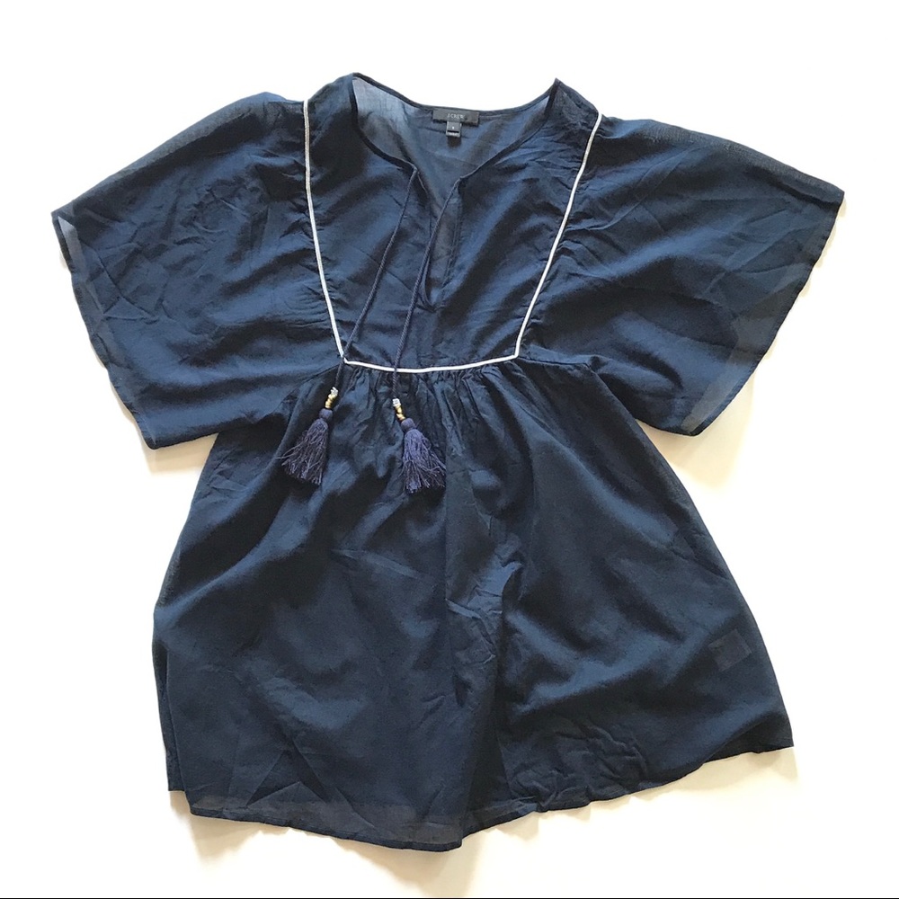J.crew Navy Tunic Shirts