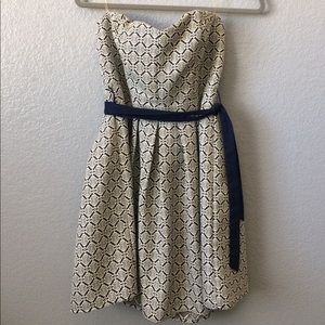 Nice simple blue and white dress