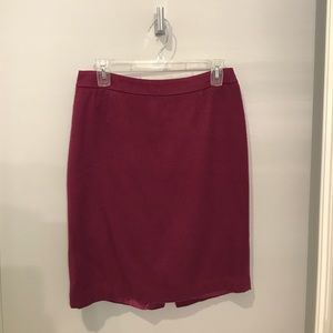 Apt. 9 Eggplant Wool Pencil Skirt