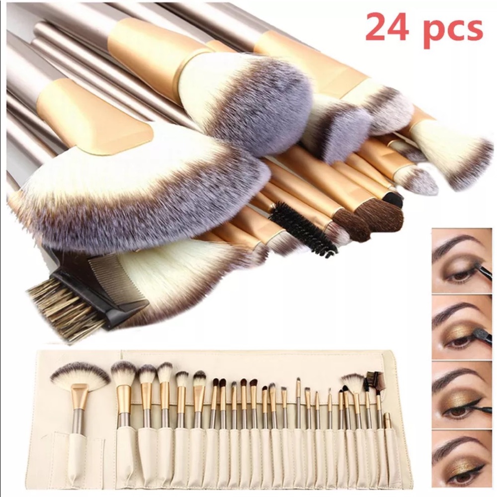 ☘️☘️New 24pc Professional Makeup Brushes - Picture 2 of 5