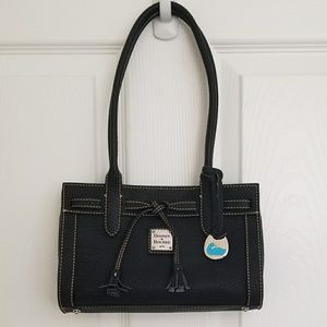 Dooney & Bourke Black East/West Mini Tassle Tote