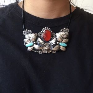 Sterling Silver Turquoise Statement Pendant