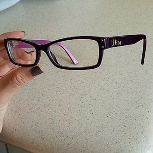 Dior purple glasses