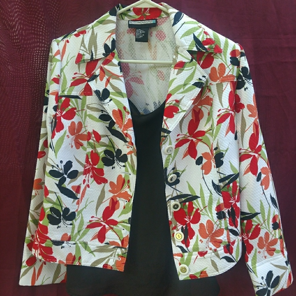 Quilted floral jacket