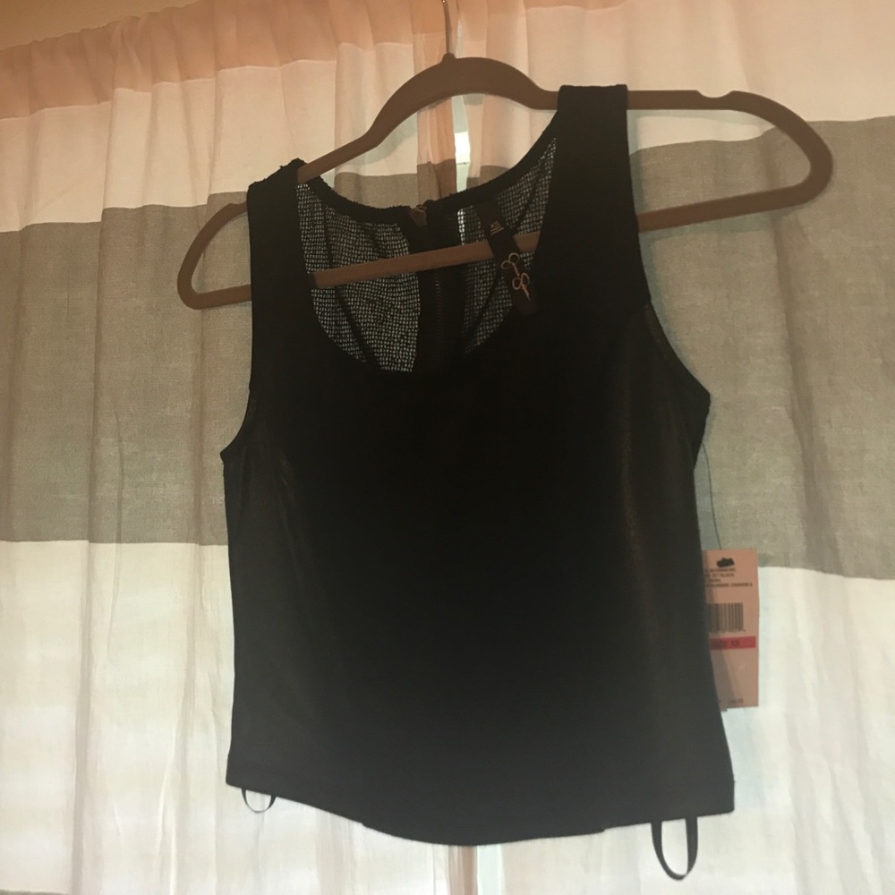 BNWT Jessica Simpson Black Crop Tank Size XS